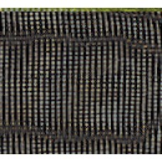 Лента органза SAFISA мини-рулон, 25 мм, 2,5 м, цвет 01, черный