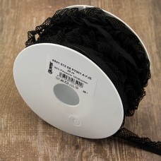 Рюш эластичный PEGA, цвет черный, 17 мм