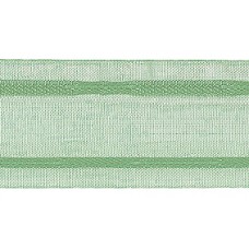 Лента шторная прозрачная, равномерной сборки, 50 мм, цвет салатовый