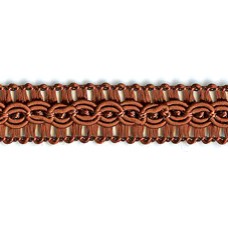 Тесьма PEGA тип интерьерная, цвет рыже-коричневый, 14 мм