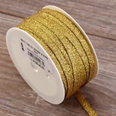 Тесьма PEGA тип декоративная люрексная, цвет золотой, 7,5 мм