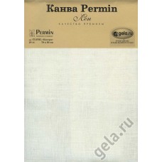 Лён равн. перепл. в уп. ct.28, 11 нит/см, 50х70 см, цвет N20 50 х 70 см N20 белый PERMIN CL076L/20