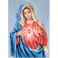 Канва жесткая с рисунком Доброе сердце Девы Марии 45 х 60 см GOBELIN L. DIAMANT 14.808
