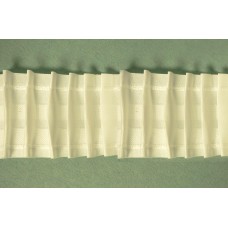 Лента шторная равномерная сборка, 65 мм, цвет белый