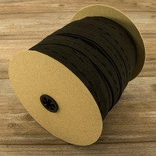 Резинка перфорированная, 25 мм, цвет черный