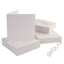 Набор заготовок для открыток с конвертами 100 шт 13,5 x 13,5 см белый * DOCRAFTS ANT1512000