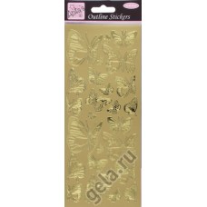Набор объемных наклеек Бабочки золотой DOCRAFTS ANT8101100