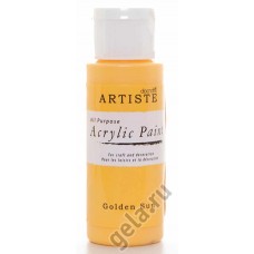 Краска акриловая ARTISTE солнечно-желтый 59 мл DOCRAFTS DOA763206