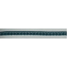 Мерсеризованное хлопковое кружево, 12 мм, цвет серо-синий