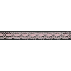 Мерсеризованное хлопковое кружево, 15 мм, цвет светло-розовый