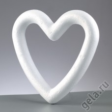 Форма из пенопласта Сердце, 20 см 20 см белый EFCO 1016902