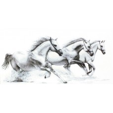 Набор для вышивания Белые лошади , Luca-S 47 х 21,5 см LUCA-S B495