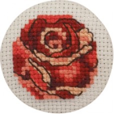 Набор для вышивания пуговицы Роза 