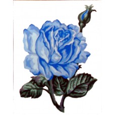 Канва жесткая с рисунком Голубая роза 20 x 25 см GOBELIN L. DIAMANT 43.101