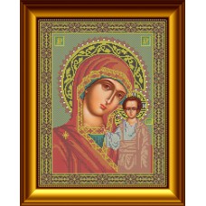 Набор для вышивания бисером Икона Казанская 27 x 36 см GALLA COLLECTION И002