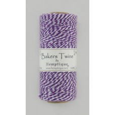 Шнур Bakers Twine  на катушке, 2 х 2 нити, 1мм, 125 м, 50 г 125 м цвет фиолетово-белый 2 х 2 нити, 1 мм HEMPTIQUE BTS2PUR-W