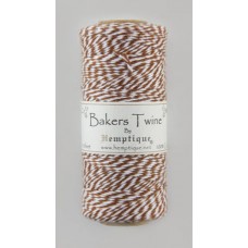 Шнур Bakers Twine  на катушке, 2 х 2 нити, 1мм, 125 м, 50 г 125 м светло коричнево-белый 2 х 2 нити, 1 мм HEMPTIQUE BTS2LTBRN-W