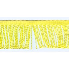 Бахрома витая, 60 мм, цвет желтый пастельный