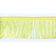Бахрома витая, 60 мм, цвет светло-желтый