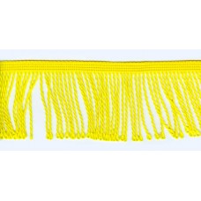 Бахрома витая, 60 мм, цвет лимонно-желтый