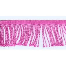 Бахрома витая, 60 мм, цвет ярко-розовый