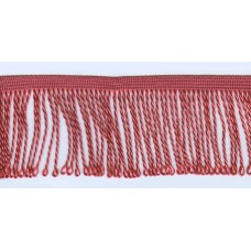 Бахрома витая, 60 мм, цвет кораллово-розовый