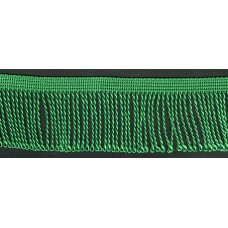 Бахрома витая, 60 мм, цвет зеленый