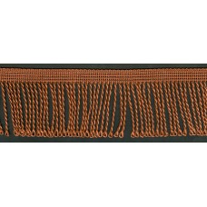 Бахрома витая, 60 мм, цвет коричневый коньячный