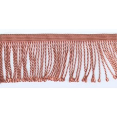 Бахрома витая, 60 мм, цвет розово-коричневый светлый