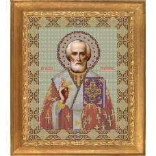 Набор для вышивания бисером Икона «Николай Чудотворец» 26 x 32 см GALLA COLLECTION И026