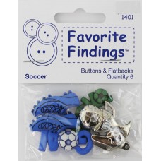 Набор декоративных элементов Favorite Findings Футбол