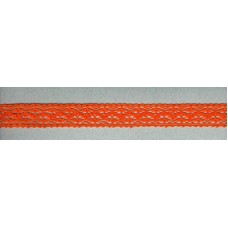 Мерсеризованное хлопковое кружево, 20 мм, цвет оранжевый