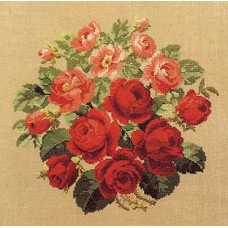 Набор для вышивания Розы 42 х 42 см PERMIN 70-5143