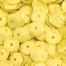 Пайетки круглые Чашечки, 4000 шт, 40 г желтый 6 мм EFCO 1026807
