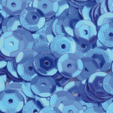 Пайетки круглые Чашечки, 4000 шт, 40 г синий 6 мм EFCO 1026853
