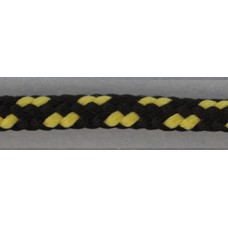 Шнуры PEGA плетеный, цвет черный с желтым, 4,5 мм