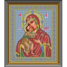 Набор для вышивания бисером Икона Божьей Матери  «Феодоровская» 26 x 31 см GALLA COLLECTION И033
