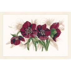 Набор для вышивания Hellebores 28 x 17 см LANARTE PN-0021206