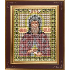 Набор для вышивания бисером Икона Св. Даниил Московский 12 х 15 см GALLA COLLECTION М212