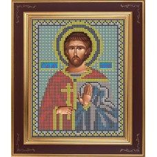 Набор для вышивания бисером Икона Св. Евгений 12 х 15 см GALLA COLLECTION М213
