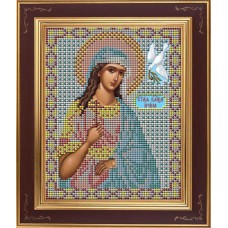 Набор для вышивания бисером Икона Св. Ирина 12 х 15 см GALLA COLLECTION М219