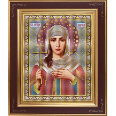 Набор для вышивания бисером Икона Св. Лариса 12 х 15 см GALLA COLLECTION М221
