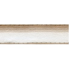 Лента органза с рисунком с проволокой по краю SAFISA, 38 мм, цвет бежевый, 15 м