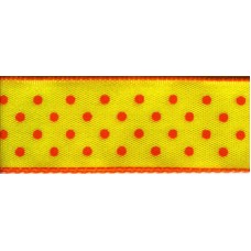 Лента с рисунком SAFISA, 25 мм, 15 м, цвет 32, желтый