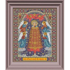Набор для вышивания бисером Икона Божией Матери Прибавление ума 26 х 32 см GALLA COLLECTION И038