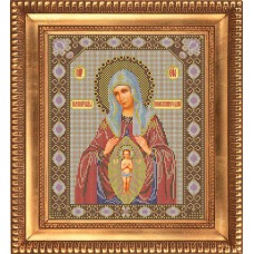 Набор для вышивания бисером Икона Божией Матери Поможение родам 26 x 31 см GALLA COLLECTION И040