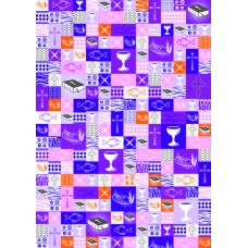 Бумага Patchwork violett, А4, 200 г