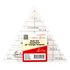 Лекало для создания треугольников с углом 60° 14,5 х 18 см прозрачный с черной разметкой HEMLINE NL4169