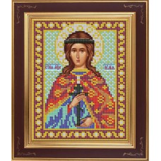 Набор для вышивания бисером Икона Св. Юлия 12 х 15 см GALLA COLLECTION М236