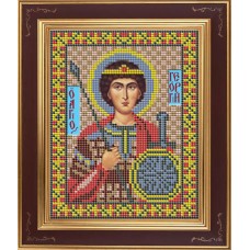Набор для вышивания бисером Икона Св. Георгий Победоносец 12 х 15 см GALLA COLLECTION М247
